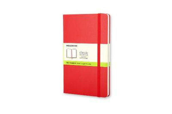 Picture of Moleskine Large Plain Hardcover Notebook Red