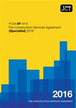 Picture of JCT: Pre-Construction Services Agreement (Specialist) 2016