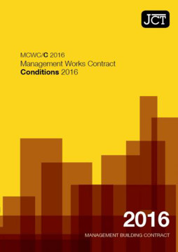 Picture of JCT: Management Works Contract Conditions 2016