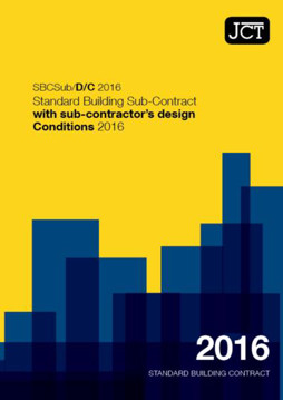 Picture of JCT: Standard Building Sub-Contract with sub contractor's design-Conditions 2016