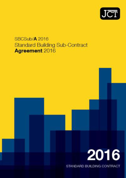 Picture of JCT:Standard Building Sub-Contract Agreement 2016