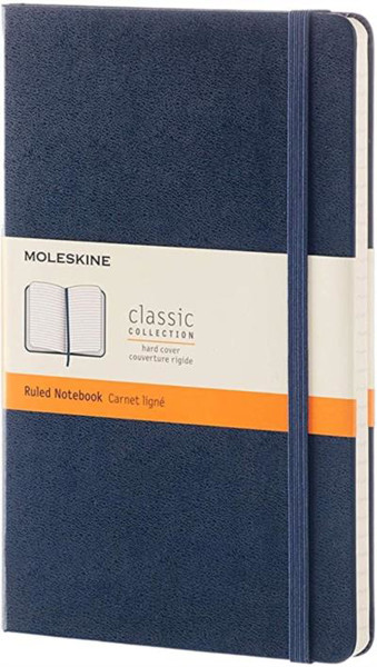 Picture of Moleskine Notebook Large Ruled Sapphire Blue Hard cover