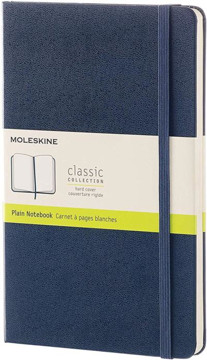 Picture of Moleskine Notebook Large Plain Sapphire Blue Hard cover