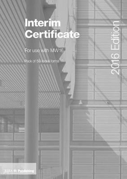 Picture of Interim Certificate for MW16