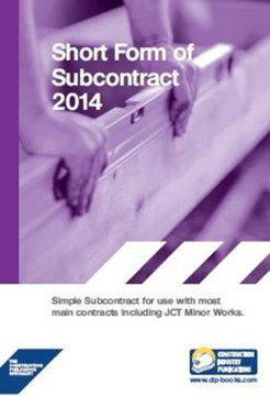 Picture of Short Form of Subcontract: 2014
