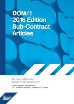 Picture of 2016 DOM1A Domestic Subcontract - Articles of Agreement