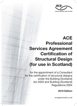 Picture of ACE 2019 Professional Services Agreement Certification of Structural Design 2019 (for use in Scotland)