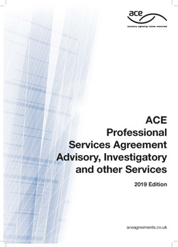 Picture of ACE 2019 Professional Services Agreement Advisory, Investigatory and other Services 2019 Edition