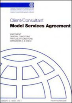 Picture of FIDIC 2006 Client/Consultant Model Services Agreement (White Book)