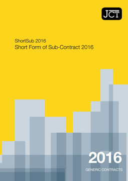 Picture of JCT: Short Form of Sub Contract 2016 (ShortSub)