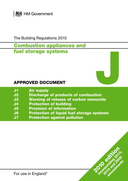 Picture of Approved Document J: Combustion appliances and fuel storage systems (2010 edition incorporating 2010, 2013 and 2022 amendments)