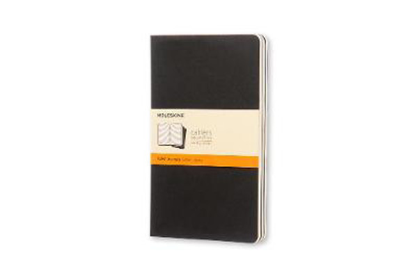 Picture of Moleskine Ruled Cahier L - Black Cover (3 Set)