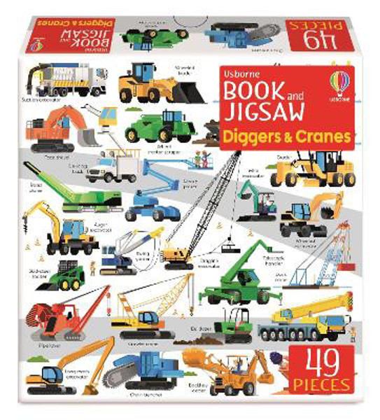 Picture of Usborne Book and Jigsaw Diggers and Cranes