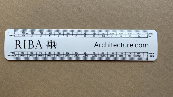 Picture of G1505 150mm Scale Ruler RIBA branded